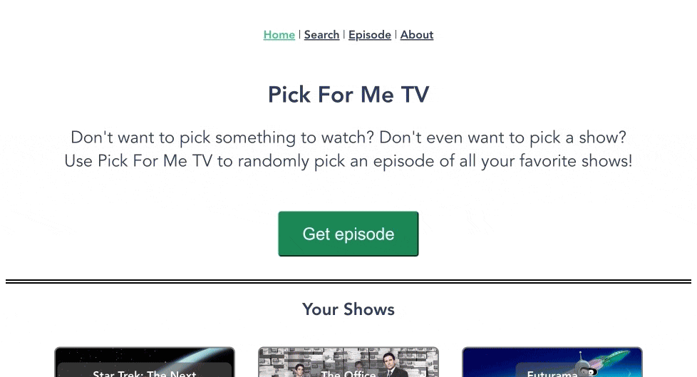Pick For Me TV preview